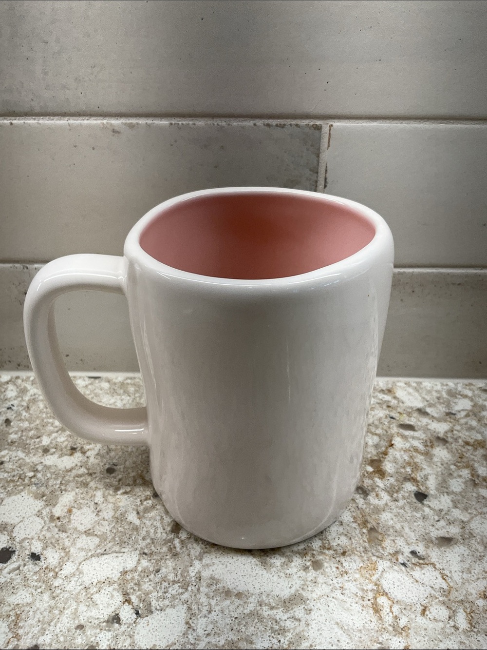 Rae Dunn Hot Mess Express Pink Interior Ceramic Mug - Picture 3 of 7